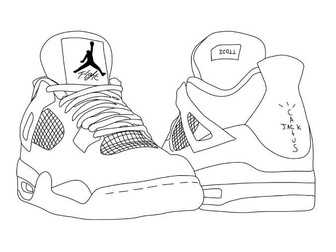 10 Sneaker / Trainer Colouring Pages