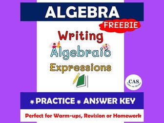 Algebra Freebie – Writing Algebraic Expressions | Free Worksheets & Answers