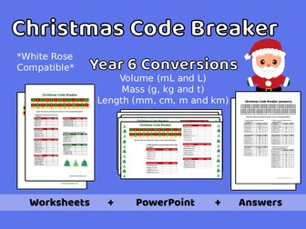 Year 6 Conversions Christmas Code Breaker
