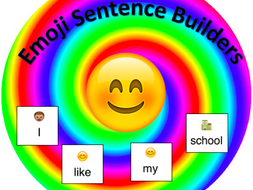 emoji word card sentence