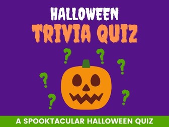 Halloween Trivia Quiz | Spooktacular fun | PowerPoint