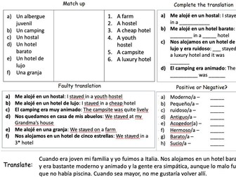 GCSE Spanish Module 1 - Where you stayed (Donde te alojaste)