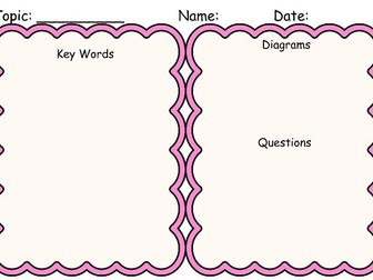 Graphic Organiser Topic Overview
