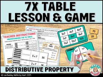 7 times table lesson & multiplication game