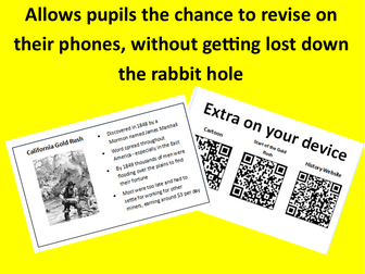 QR Code GCSE History Revision Cards (American West)