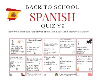 Mira 1 back to school quiz