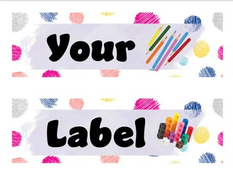 Tray Labels