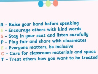 Showing RESPECT in the classroom