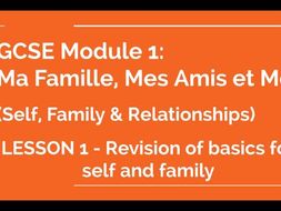 Ma Famille Et Moi Teaching Resources