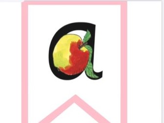 RWI alphabet bunting