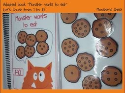 Basic Maths Adapted Book the Monster wants to eat