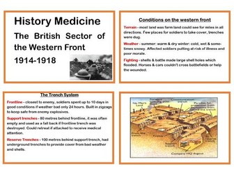 GCSE History The British Sector of the Western Front Flash Cards Revision