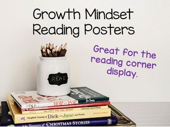 Growth Mindset Reading Posters