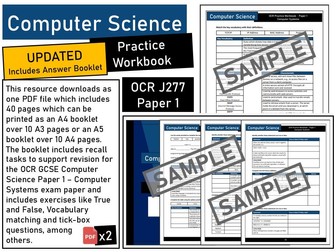 OCR GCSE (J277) Computer Science Practice Workbook - Paper 1