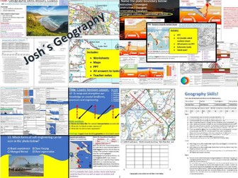 GCSE Revision Bundle - Physical Geography - Multiple lessons resources and more!