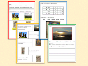 Anglo-Saxons & Vikings SEN Worksheets: Lindisfarne