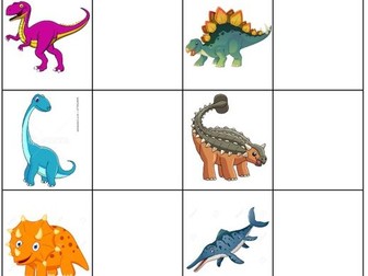 Dinosaur Matching Activity for SEN/ASN Learners