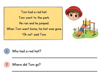 Reading comprehension for Year 1