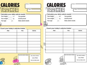Calorie Tracker for Young Adults & Kids