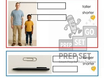 Year 1: Maths - Comparing measure worksheet