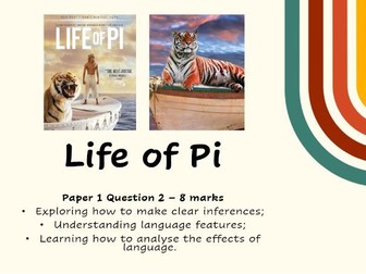Life of Pi - GCSE AQA Paper 1 Question 2 Language