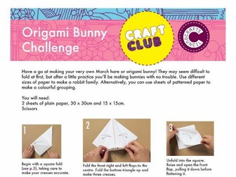 Origami Bunny Tutorial