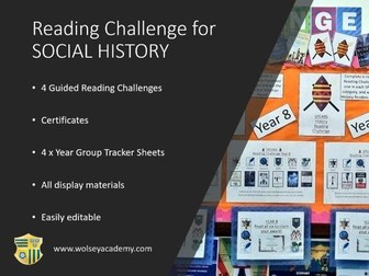 Guided Reading History Challenge! Social History - 4 Extracts
