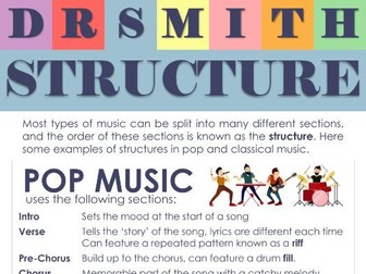 Musical Structure DR SMITH Poster
