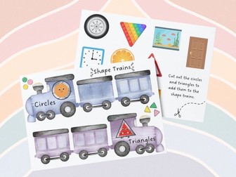 Maths - Shape Trains Circles & Triangles