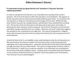 essays on king lear