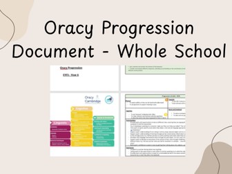 Oracy Progression Document EYFS- Y6