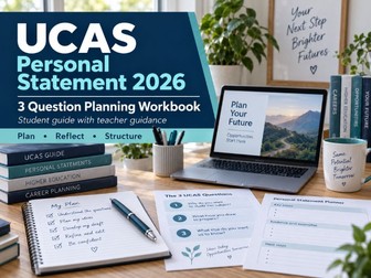 UCAS Personal Statement Questions - Planning Guide & Worksheet
