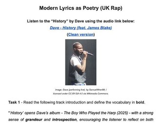 English - Rap Lyrics Poetry Analysis
