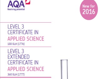 Unit 1 - Key Concepts in Science PLCs (Applied Science 2016 Spec)