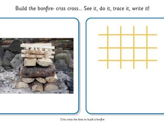 Fireworks Mark making story. See it, do it, write it