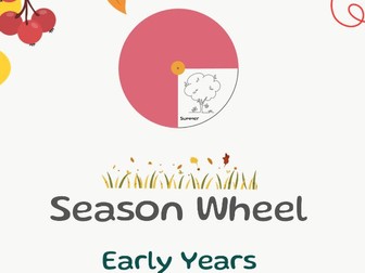 Season Wheel Early Years Ages 3-5