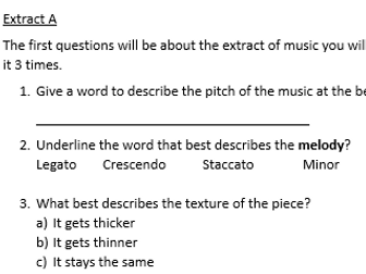 Musical Elements KS3 Assessment - DR SMITH (Canon in D)