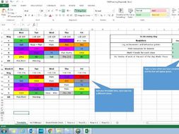 Outstanding Teacher Year Week and Lesson Planner Organiser