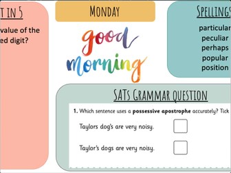 Year 4 Spring Morning Starters (10 weeks)