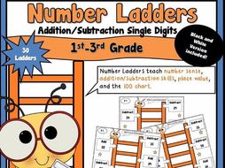 Number Ladders using 2-Digit Addition and Subtraction