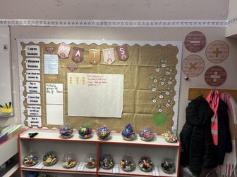 Maths Display - Neutral and Pastel bunting and sections