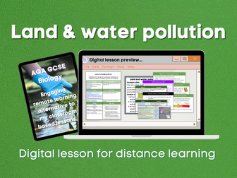 Land and water pollution Distance learning