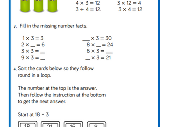 Year 3 White Rose spring Block 3 multiplication Mastery