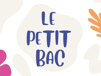 Le Petit Bac (French Scattergories)