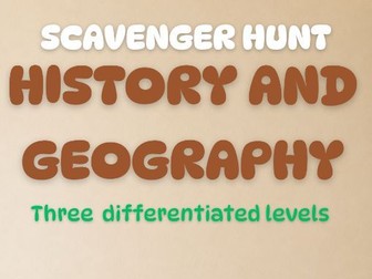 SCAVENGER HUNT | History and Geography | 3 levels