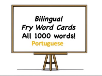 All Fry Words Portuguese-English Flashcards