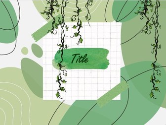 Green Vine PowerPoint Template