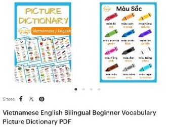 Vietnamese English Bilingual Beginner Vocabulary Picture Dictionary PDF