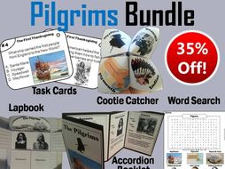 Pilgrims Task Cards and Activities Bundle