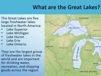 Great Lakes & rivers of N. America - Y4